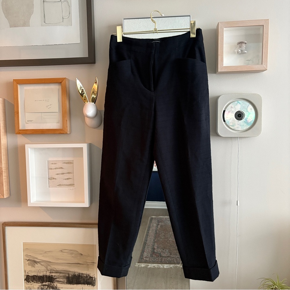 Club Monaco Cropped Black Trousers, sz4